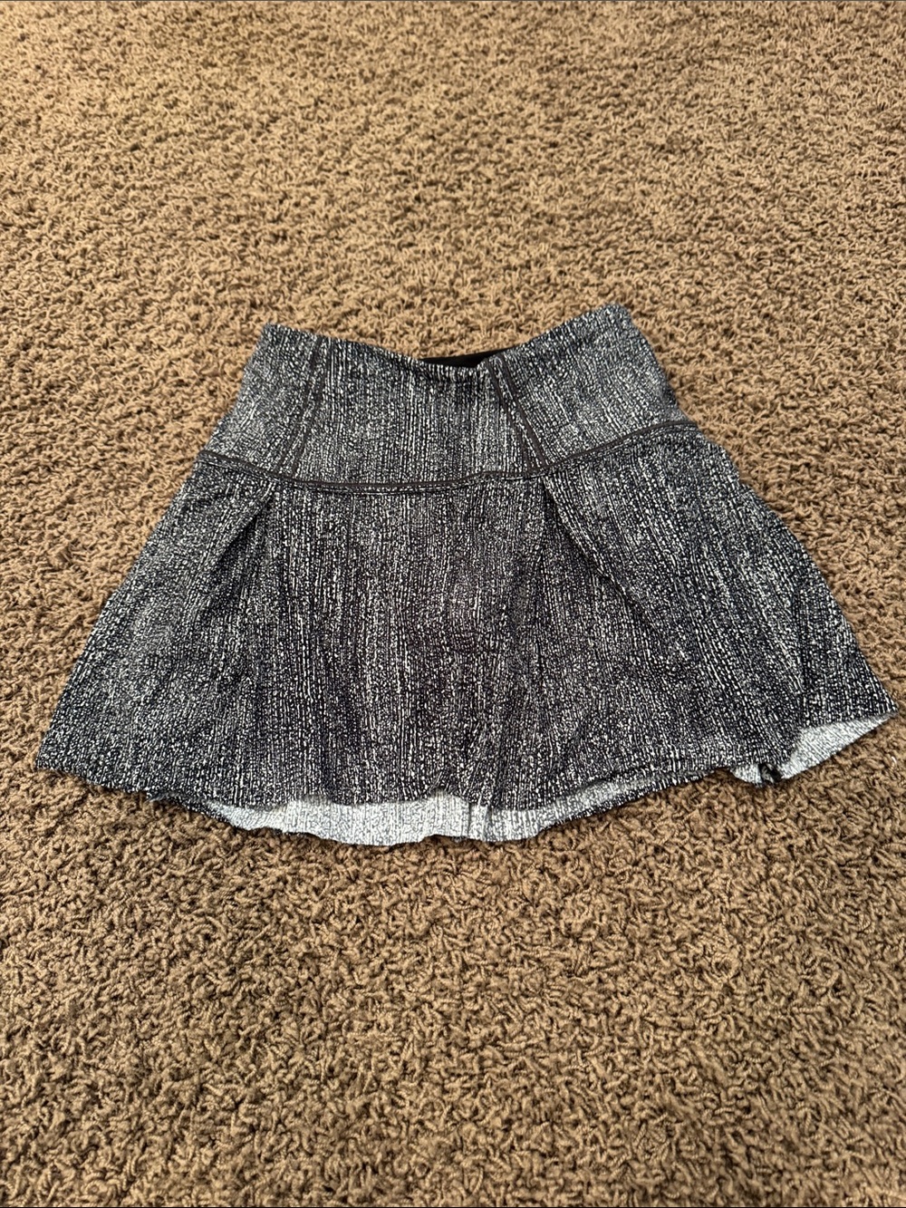 lululemon athletica Black & White Marled Skater Skirt